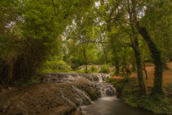 Картинка природа водопады водопад река лес
