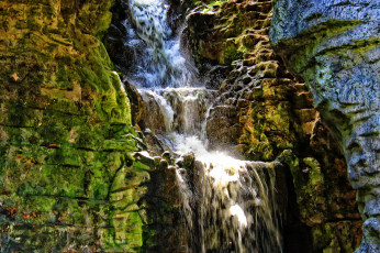 Картинка природа водопады водопад река лес