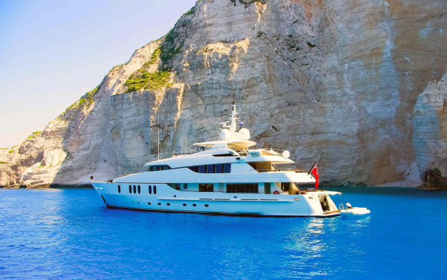 Обои картинки фото корабли, Яхты, море, яхта, скалы