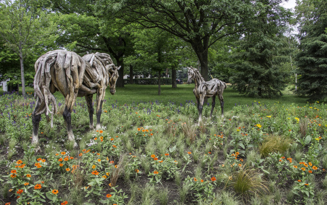 Обои картинки фото разное, садовые и парковые скульптуры, парк, озеленение, скульптура, красота, клумба