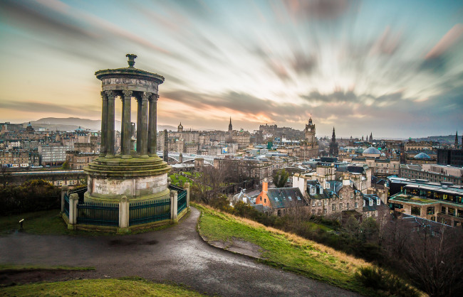 Обои картинки фото edinburgh,  scotland, города, эдинбург , шотландия, панорама