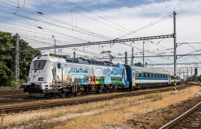 Обои картинки фото техника, электровозы, состав, локомотив