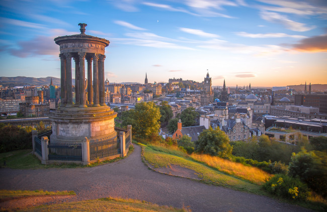 Обои картинки фото edinburgh,  scotland, города, эдинбург , шотландия, панорама