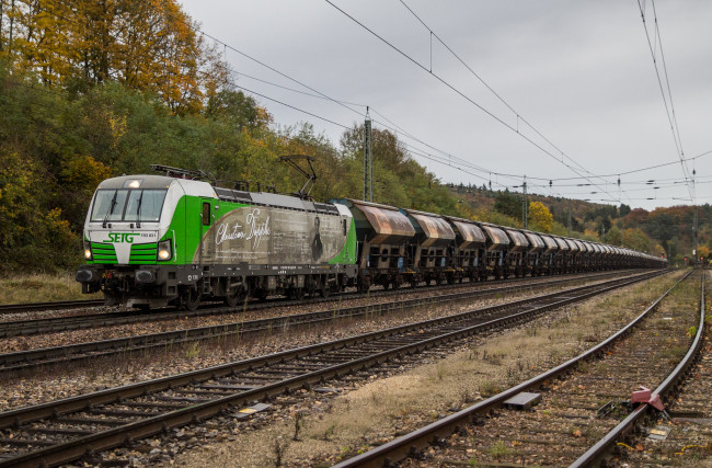 Обои картинки фото техника, электровозы, локомотив, состав