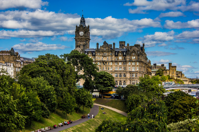Обои картинки фото edinburgh,  scotland, города, шильонский замок , швейцария, панорама