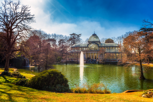 Обои картинки фото madrid,  buen retiro park, города, мадрид , испания, парк