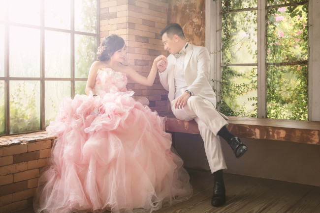 Обои картинки фото разное, мужчина женщина, праздник, свадьба, любовь, невеста, платье, жених