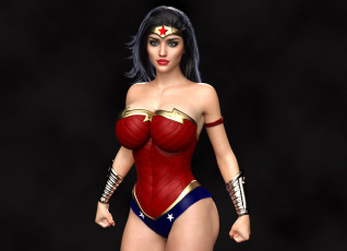 Картинка 3д+графика фантазия+ fantasy фон взгляд девушка