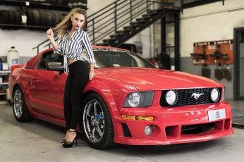 обоя автомобили, -авто с девушками, авто, девица