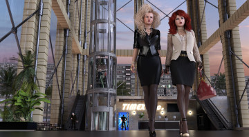 Картинка 3д+графика люди+ people фон взгляд девушки