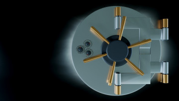 Картинка 3д+графика моделирование+ modeling дверь сейфа фон