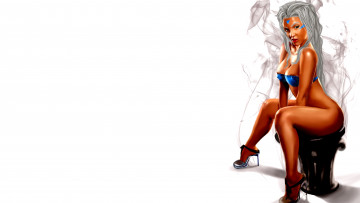 Картинка рисованное люди фон девушка взгляд