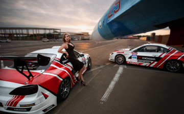 обоя автомобили, -авто с девушками, девушки, авто