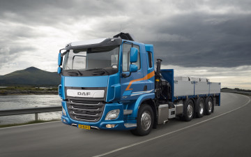 Картинка daf+cf+ 2018 автомобили daf даф трасса поворот trucks cf lkw