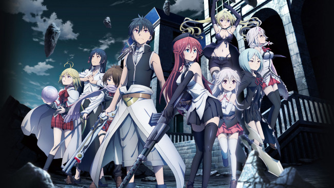 Обои картинки фото аниме, trinity seven, trinity, seven