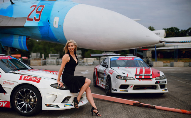 Обои картинки фото автомобили, -авто с девушками, девушки, авто