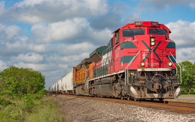 Обои картинки фото техника, поезда, локомотив, состав