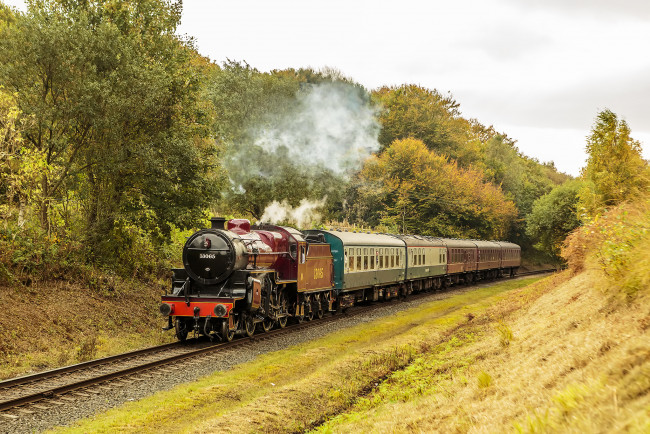 Обои картинки фото техника, паровозы, локомотив, состав