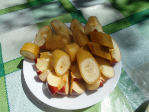 Картинка еда бананы яблоки