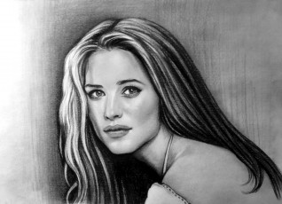 Картинка рисованное люди взгляд фон девушка