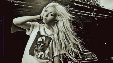 Картинка календари компьютерный+дизайн женщина взгляд девушка блондинка calendar 2019