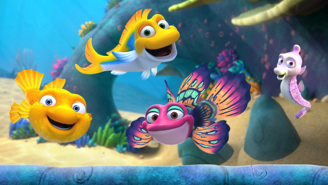 Обои картинки фото мультфильмы, splash and bubbles, splash, and, bubbles