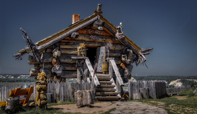 Обои картинки фото города, - памятники,  скульптуры,  арт-объекты, изба