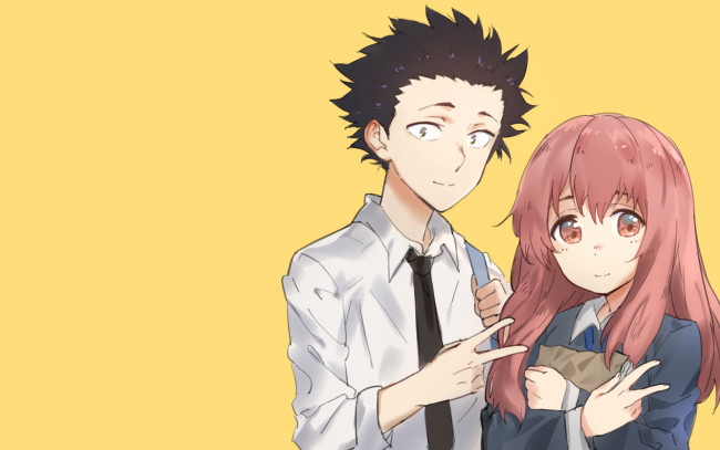 Обои картинки фото аниме, koe no katachi, форма, голоса