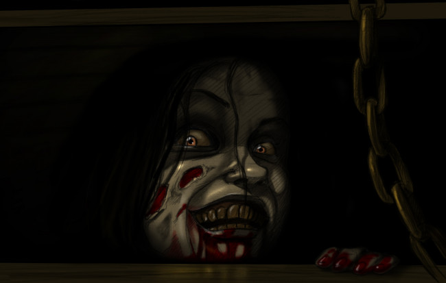 Обои картинки фото рисованное, комиксы, лицо, взгляд, фон