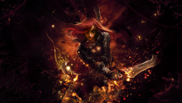 Картинка видео+игры league+of+legends katarina оружие