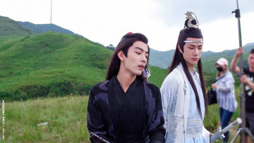 обоя разное, знаменитости, ван, ибо, сяо, чжань, костюмы, люди, съемки