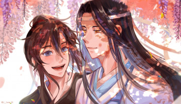 Картинка аниме mo+dao+zu+shi вэй усянь лань ванцзы глициния