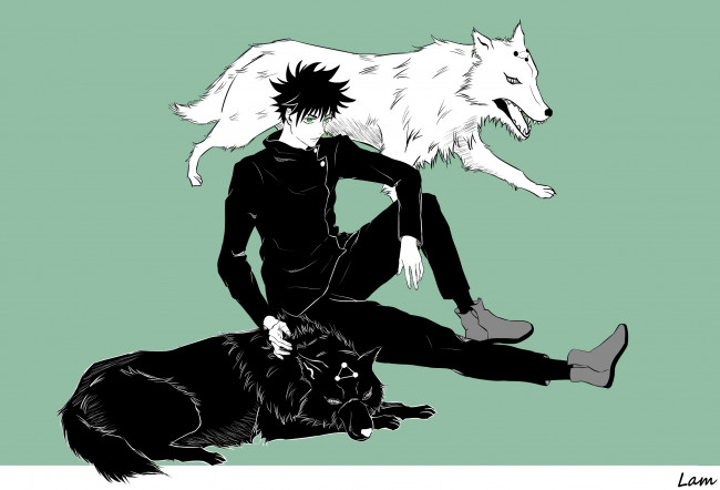 Обои картинки фото аниме, jujutsu kaisen, магическая, битва