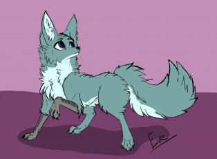 Картинка рисованное животные +лисы лиса fox