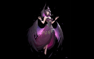 Картинка видео+игры league+of+legends крылья космос morgana