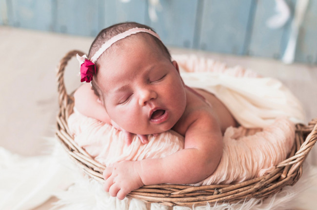 Обои картинки фото разное, дети, младенец, корзина