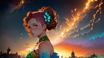 Картинка аниме unknown +другое+ нейросети графика нейроарт ai art нейронные сети рисунки нейро искусство