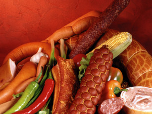 Картинка еда колбасные изделия