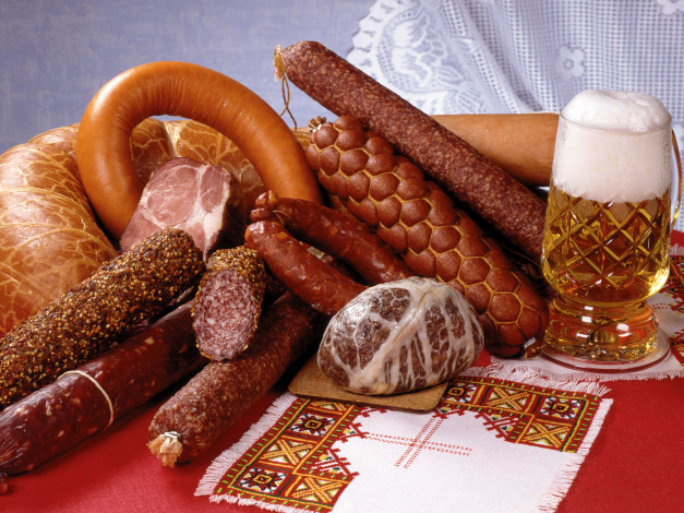 Обои картинки фото еда, колбасные, изделия