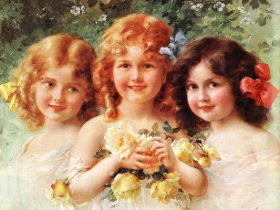 Картинка рисованные дети