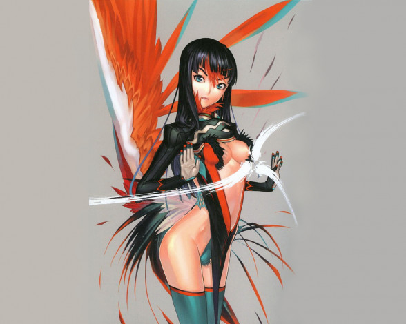 Обои картинки фото аниме, ugetsu, hakua, artbook