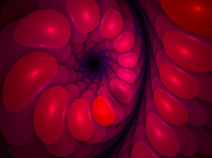 Картинка 3д графика fractal фракталы узор тёмный