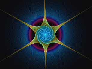 Картинка 3д графика fractal фракталы узор тёмный