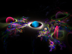 Картинка 3д графика fractal фракталы тёмный узор фрактал