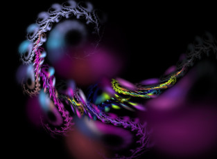 Картинка 3д графика fractal фракталы узор тёмный фрактал