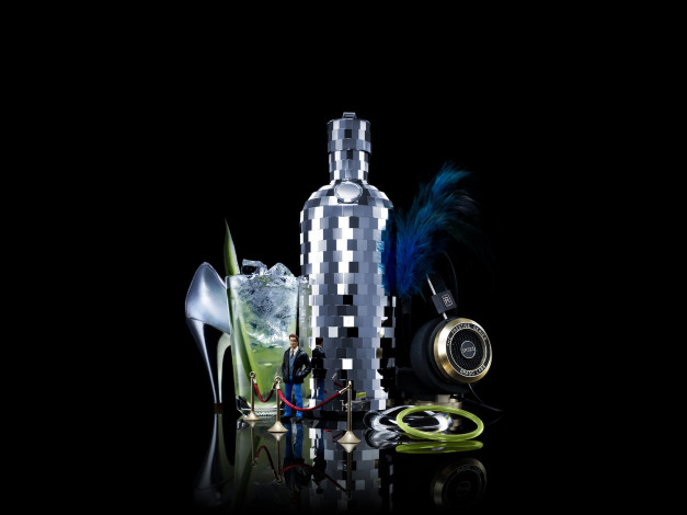 Обои картинки фото 3д, графика, другое, бутылка, каблук