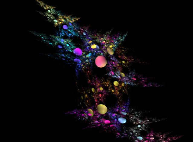 Обои картинки фото 3д, графика, fractal, фракталы, узор, тёмный