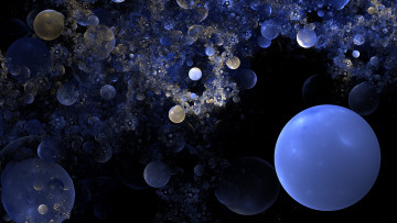 Картинка 3д графика шары