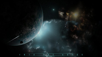 Картинка into the abyss космос арт звезды планета вселенная