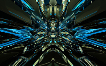 Картинка 3д графика fractal фракталы узор фон